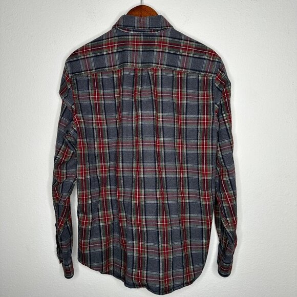 L.L. Bean Scotch Plaid Flannel Shirt Traditional‎ Fit Sz M - Picture 3 of 7